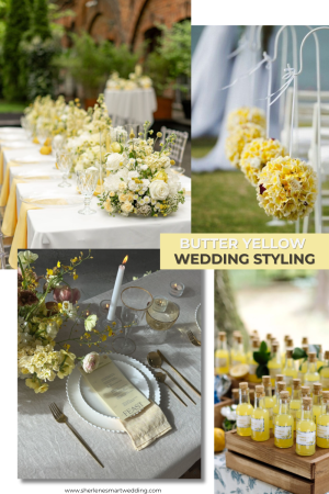 Butter Yellow Wedding Styling