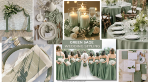 Green Sage Wedding Styling